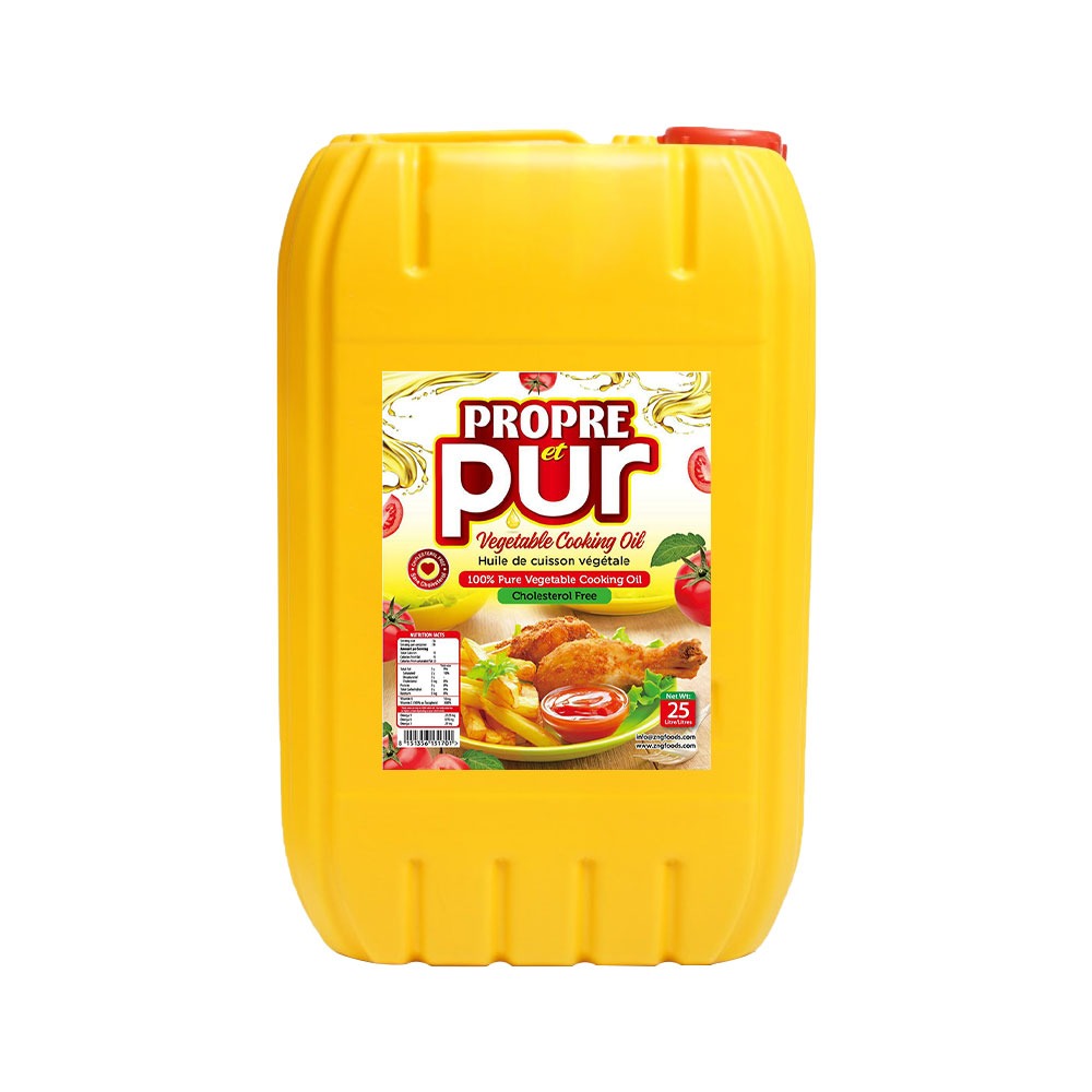 Propre Et Pur Vegetable Cooking Oil 25 Liter
